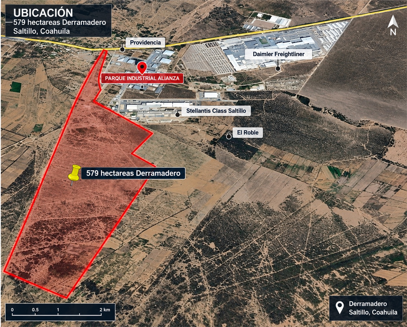 Terreno Industrial de 579 ha en venta | Derramadero